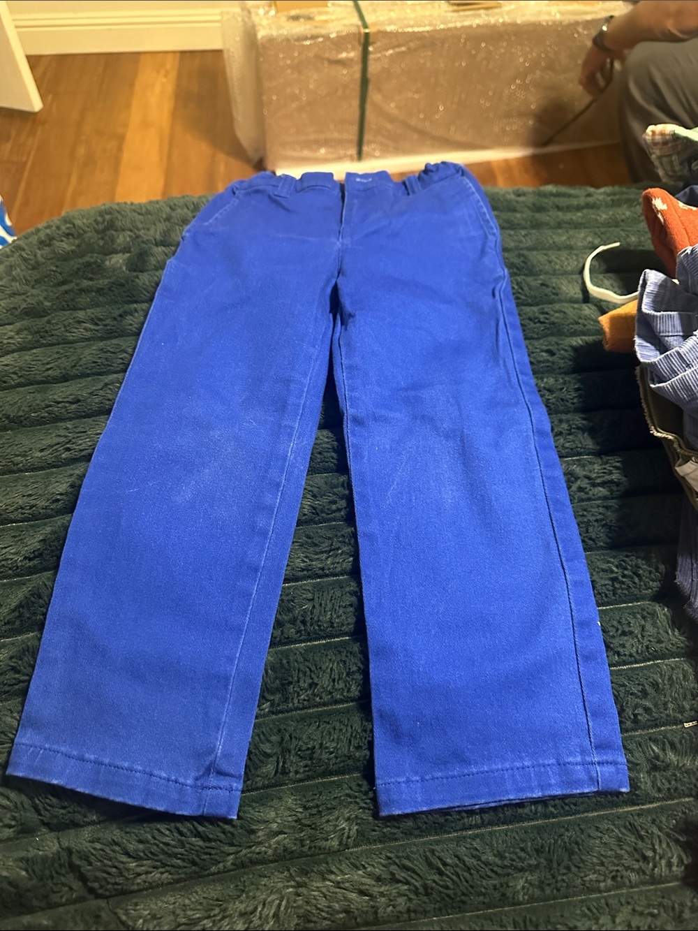 Janie and Jack Vibrant Blue Straight-Leg Kids Pants